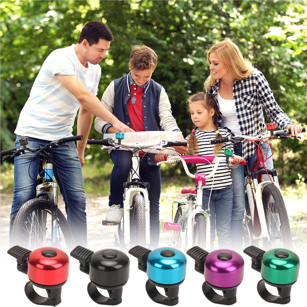Bike Bell Bicycle Bell with Loud Crisp Clear Sound, Road and Mountain Bike Bell Adults Kids(8 colors)