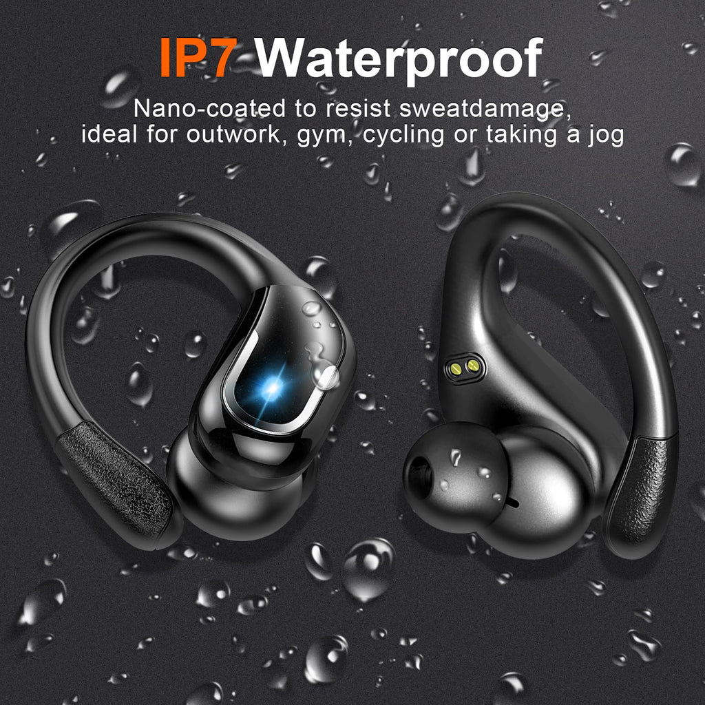 Wireless Earbuds Sports, 75Hrs Bluetooth 5.4 Headphones, Bass Hi-Fi Stereo