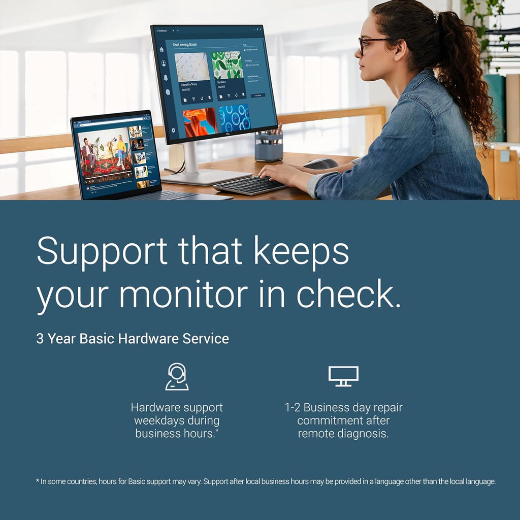Dell 27 Plus QHD Monitor - S2725DSM - 27-inch QHD (2560x1440) 144Hz 1ms Display, 2 x 3W Speakers, HDMI/DisplayPort 1.4 Connectivity, Height/Tilt/Pivot/Swivel Adjustability, AMD FreeSync - Ash White