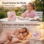 Gueray CD Player Portable Bluetooth Desktop CD Players for Home