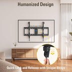 Mounting Dream Tilting TV Wall Mount for Most 37-90 Inch TVs up to 132lbs