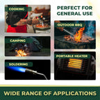 Green Haven Camping Gas Canisters | Butane Propane Mix, EN417 C500 Packs