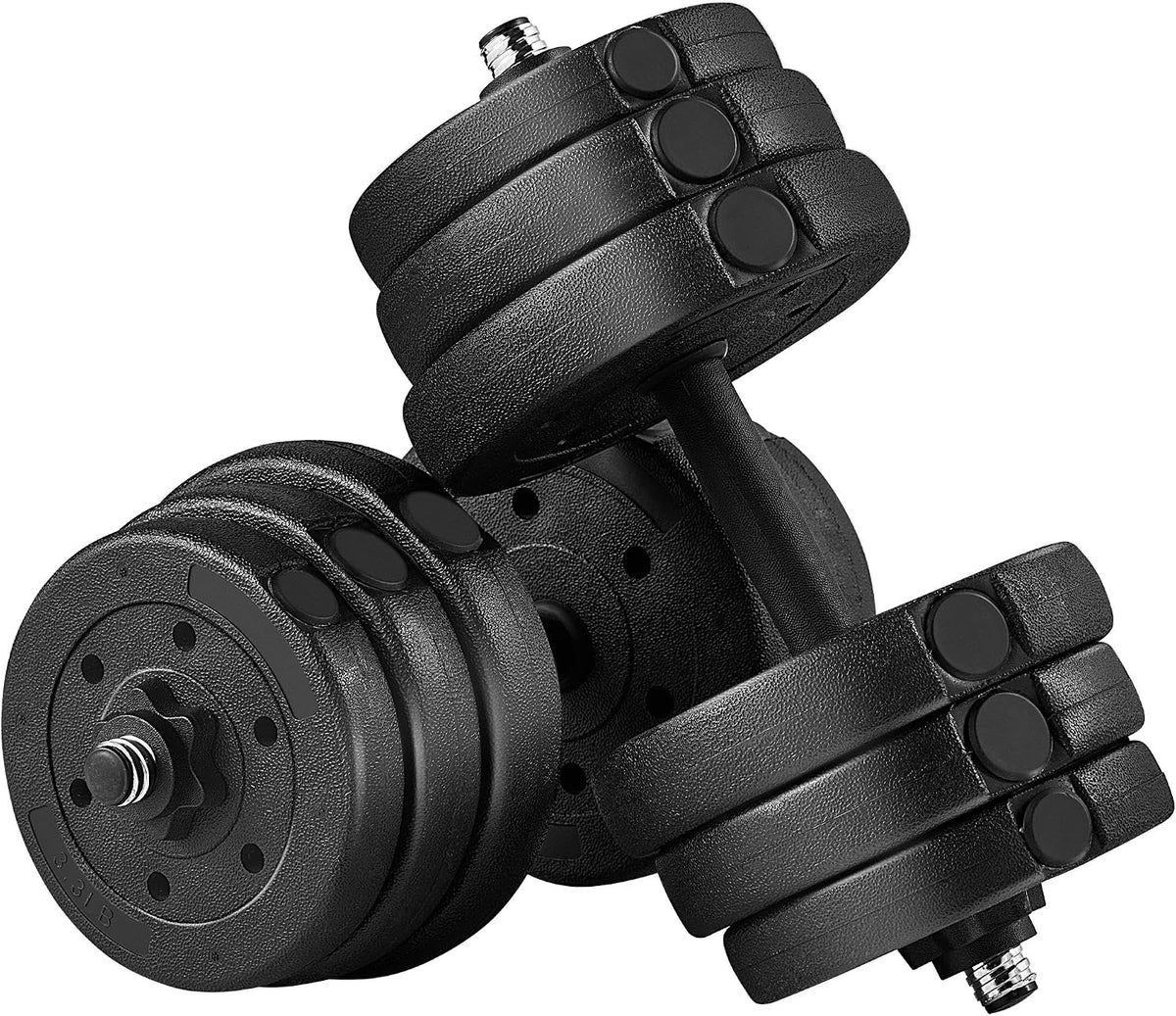 Yaheetech 30KG/25KG/20KG/15KG Adjustable Dumbbells Weight Set for Men/Women