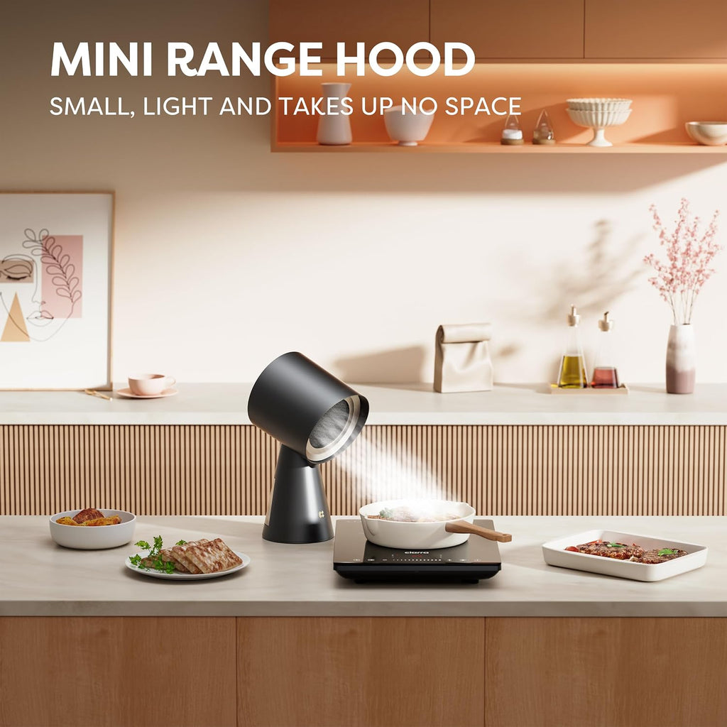 CIARRA Portable Range Hood, 2-Speed Desktop Kitchen Exhaust Fan