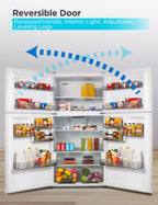 BLACK+DECKER 18.1 Cu. Ft. Top Mount Refrigerator with Ice Maker, BR1810HIMB