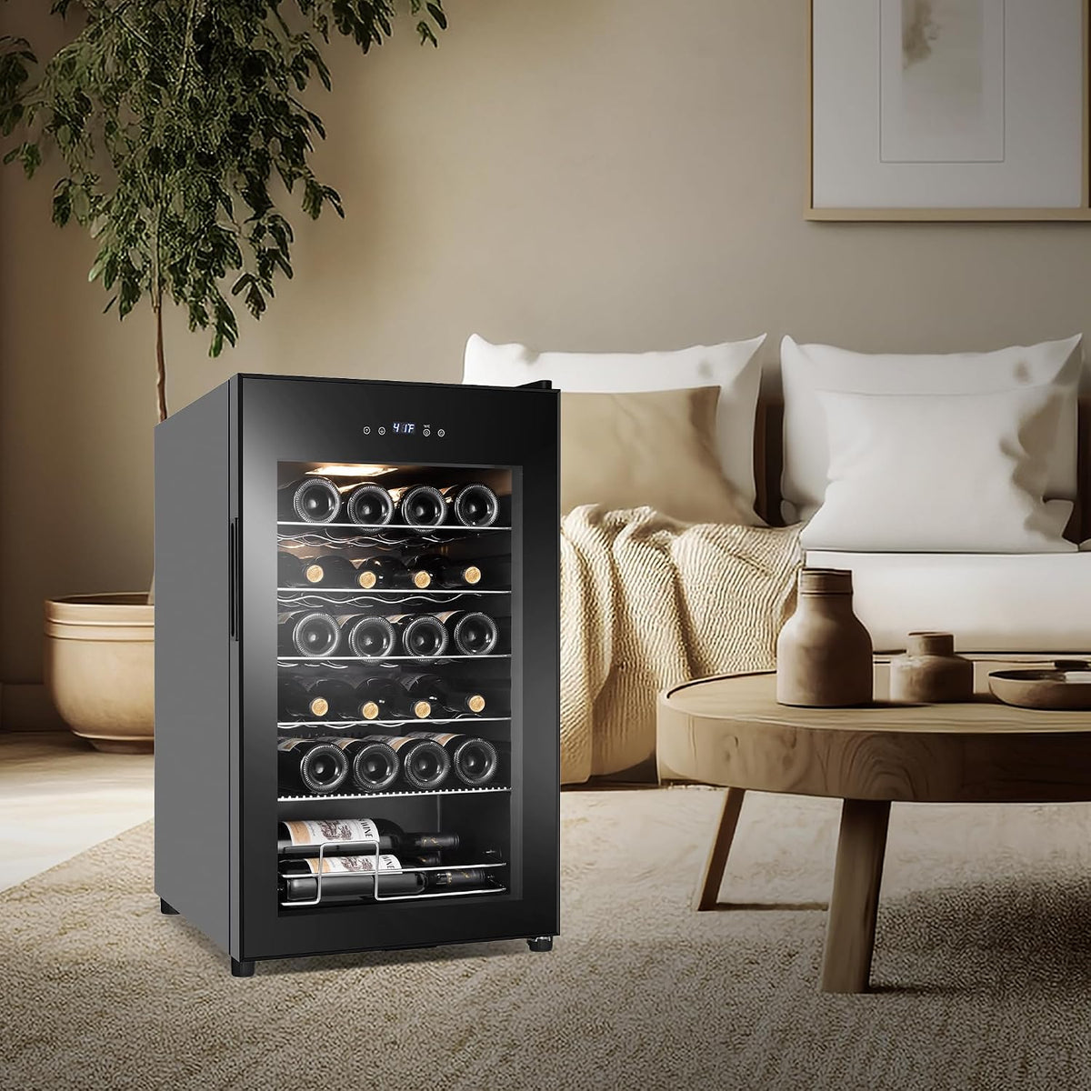 Mini Beverage Refrigerator Cooler -Small Beverage Fridge 1.4cu.ft