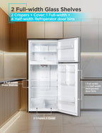 BLACK+DECKER 18.1 Cu. Ft. Top Mount Refrigerator with Ice Maker, BR1810HIMB