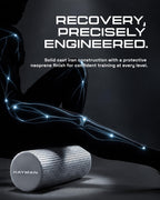 KAYMAN Sports Foam Roller, Deep Tissue Muscle Recovery, 44.5 x 15cm, Black