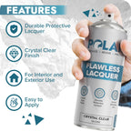 Polar Flawless Lacquer Spray - Clear Coat Spray Paint - Matt - 2x400ml