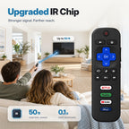 Replacement for Samsung TV Remote, for All 2019-2026 Samsung Remote Control for Smart TV with Voice Control. 2-Year Full Warranty.
