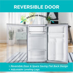 BLACK+DECKER 2.5 Cu. Ft. Compact Refrigerator, BCRK25V, Stainless Look