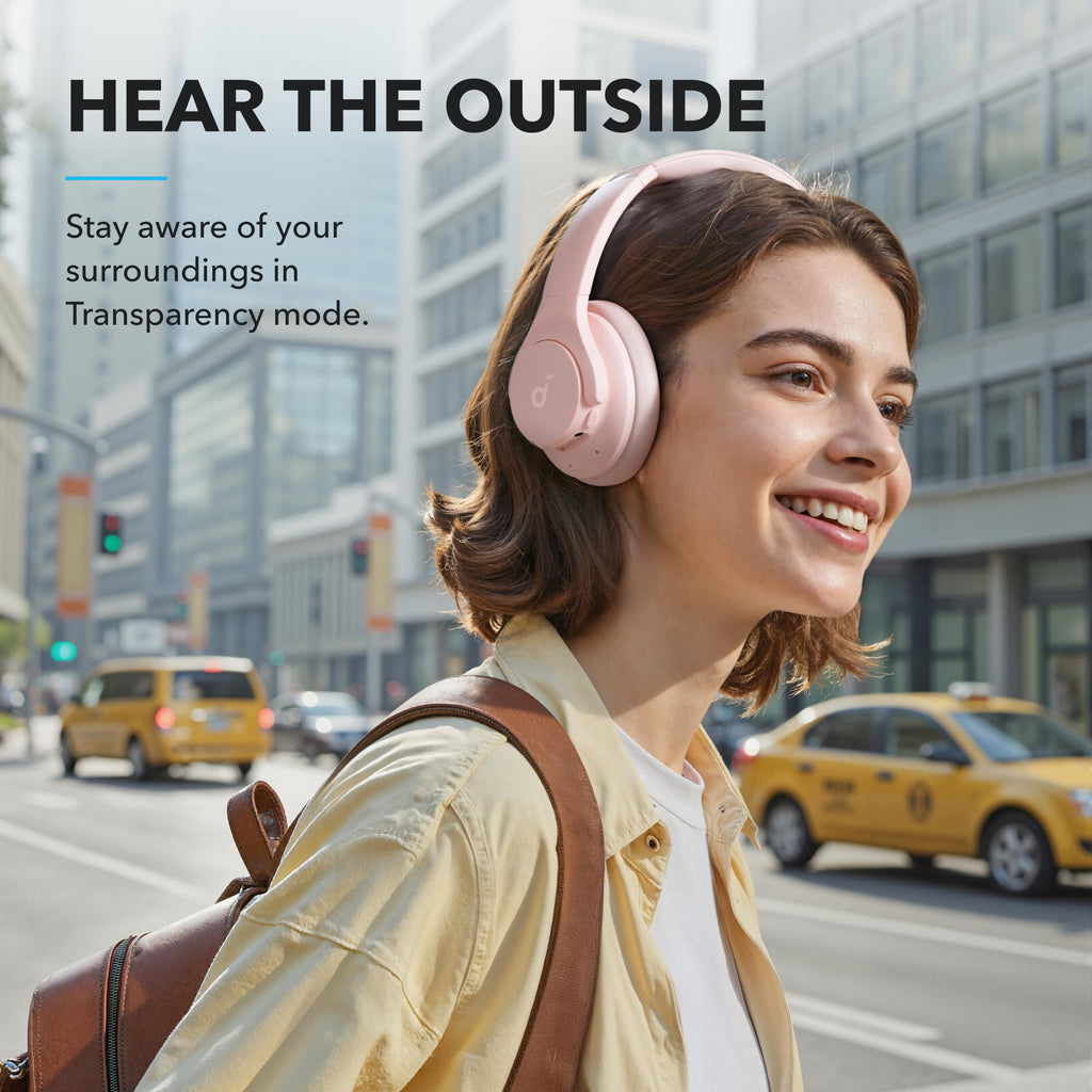 Soundcore by Anker Q20i Headphones with Protective Case, Blue, Bundle