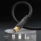 KabelDirekt – Optical Audio TOSLINK Cable – 6ft – Soundbar