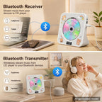 Gueray CD Player Portable Bluetooth Desktop CD Players for Home