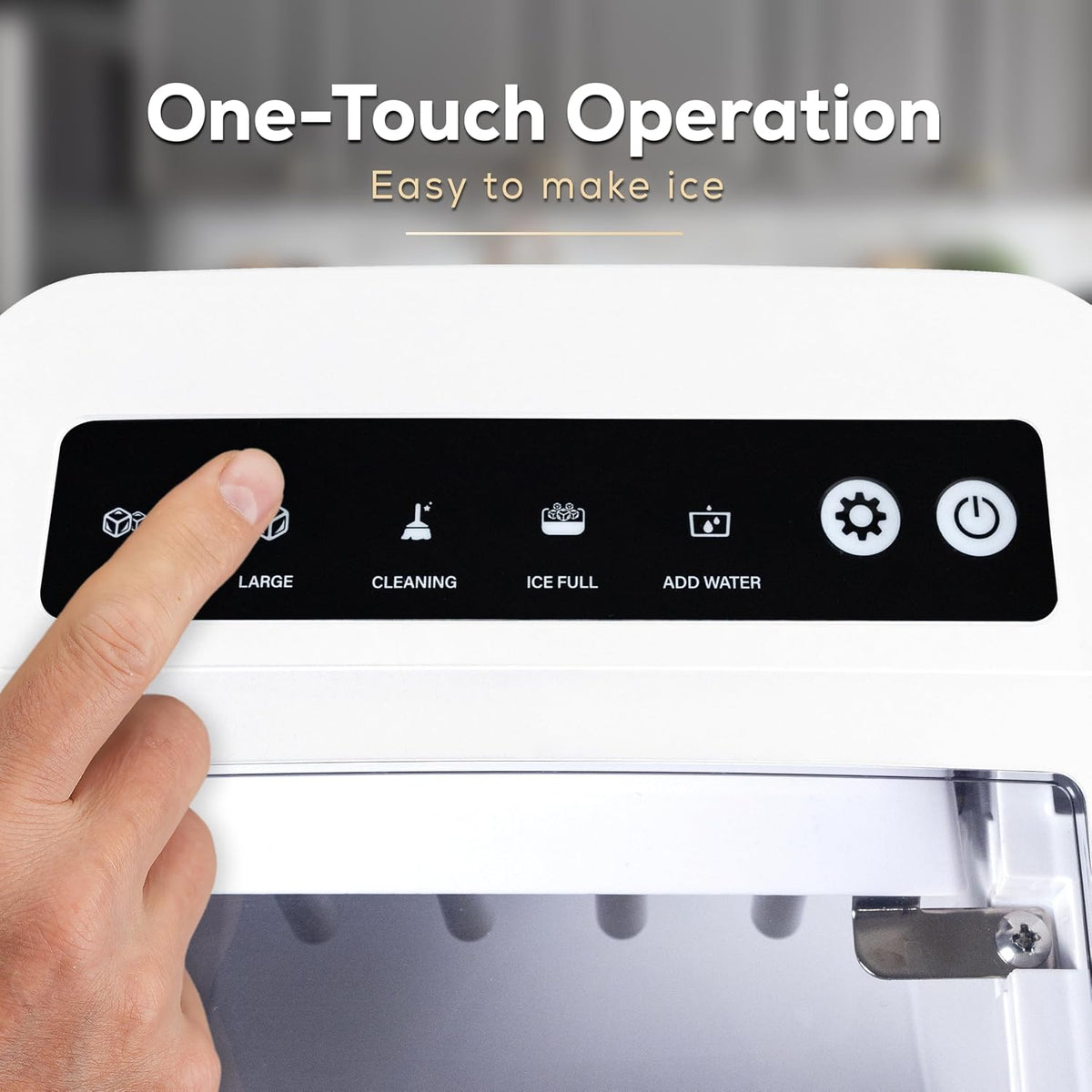 Igloo Ice Maker Countertop, Portable Ice Maker with Handle, 26lbs, Black