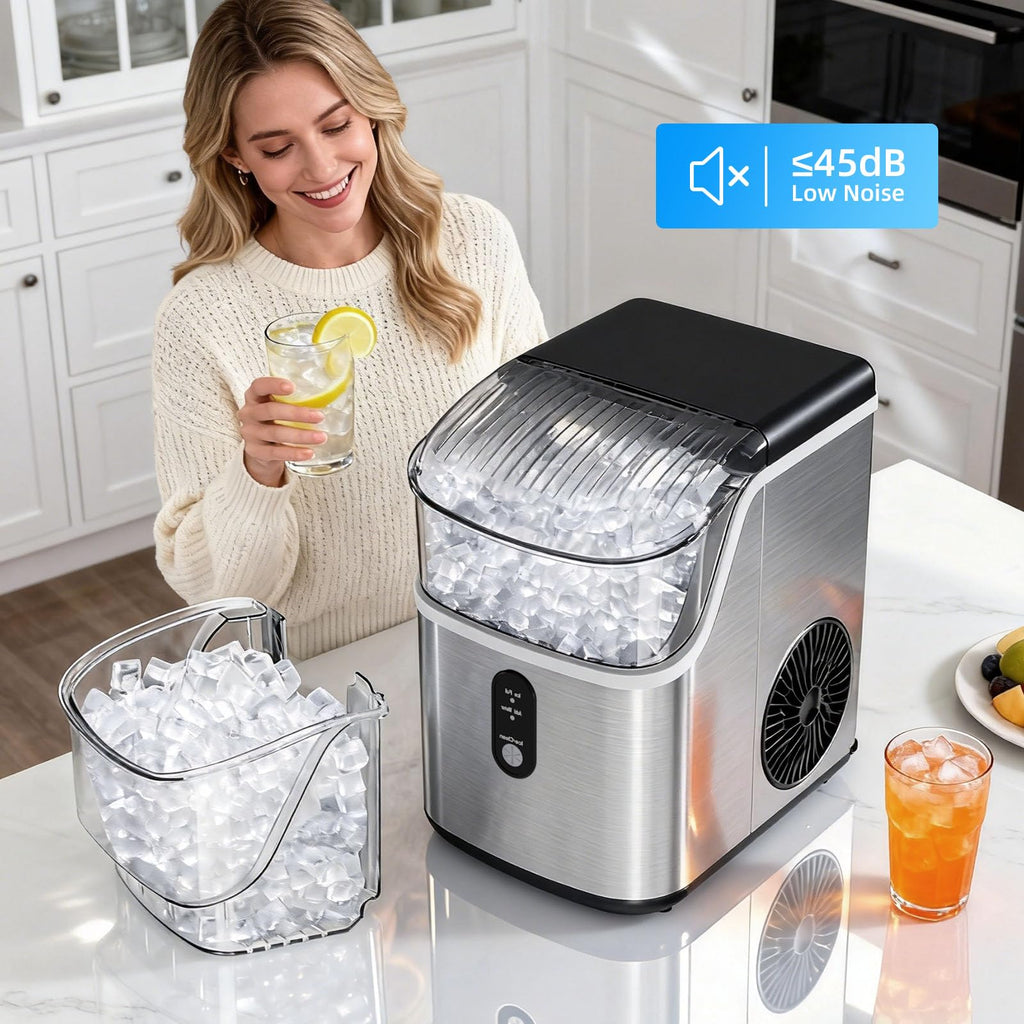 Antarctic Star Nugget Ice Maker Countertop with Soft Chewable Ice