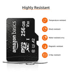 Amazon Basics microSDXC Memory Card, 64GB, A2, U3, 100MB/s Read Speed, Black, 2-Pack