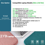 ZYB Laptop Sleeve 14 Inch, Waterproof Shockproof 14 Inch Laptop Case for 14" Notebook Lenovo Thinkpad IdeaPad, MacBook Air 15.3 2026-2023 M5 M4 M3 M2, 14" HP Dell Acer Chromebook Mac Pro 15-Black