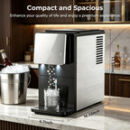 COWSAR Nugget Countertop Ice Maker, Automatic Ice Dispenser, 33 lbs/Day Chewable Pellet Ice Machine with Self-Cleaning & Measured Dispensing, Portable Ice Maker for Home, Kitchen, Office