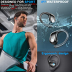 Wireless Earbuds Sports, 75Hrs Bluetooth 5.4 Headphones, Bass Hi-Fi Stereo