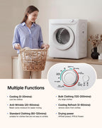 1.5 Cu. Ft. Protable Clothes Dryers with LED Control