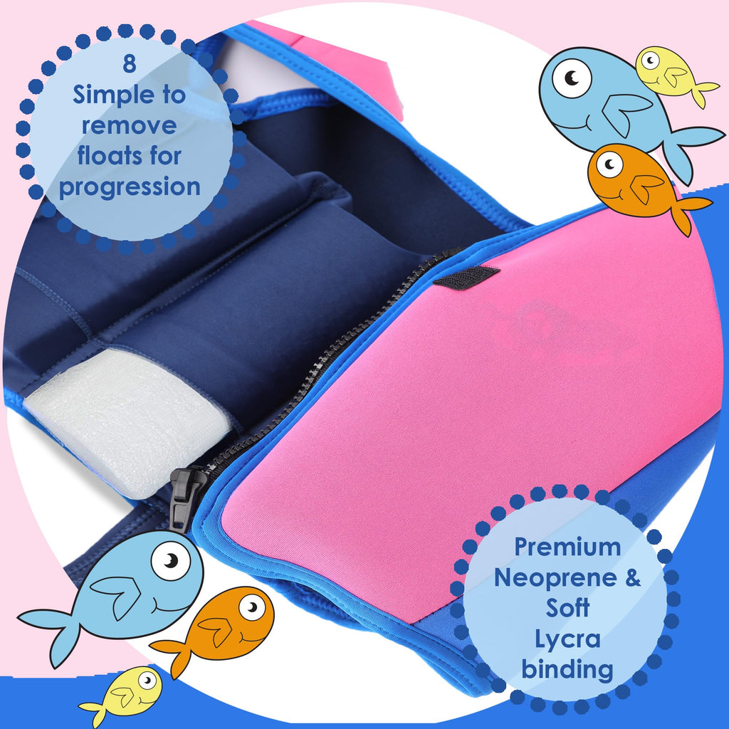 SwimBest Swim Vest - For Baby, Toddler & Kids. Adjustable Buoyancy Swim Jacket, ideal for pools/beaches/holidays & Learning to Swim