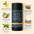 The Ilex Wood Natural Deodorant Stick - Ylang Ylang & Cedarwood - 70ml