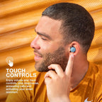 JLab Go Air Pop+ Earbuds, Dual Connect, EQ3 Sound, Black
