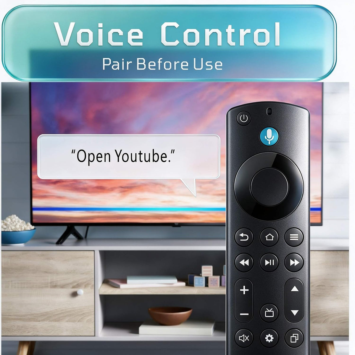 Replacement Remote for Fire TV, Amazon, Toshiba, Insignia Fire TV Remote
