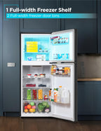 BLACK+DECKER 18.1 Cu. Ft. Top Mount Refrigerator with Ice Maker, BR1810HIMB