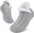 Niorasen Fluffy Slipper Socks Women Men, Winter Gift for Her, UK 4-9