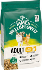 James Wellbeloved Hypoallergenic Dry Cat Food for Adult Cats Turkey 4 kg