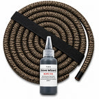 Stove Rope Kit 10mm x 2.5m Black 50ml Glue 100mm Tape