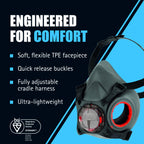 JSP FORCE 8 Half Mask Reusable Respirator with PressToCheck P3 Filters