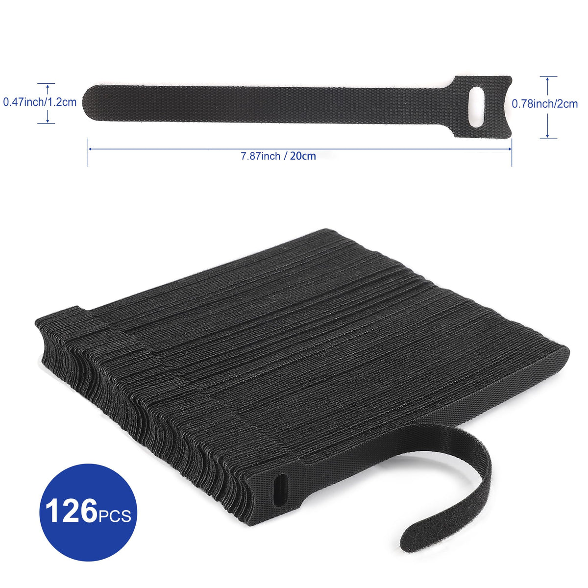 Nettbe 60 PCS 6 Inch Adjustable Cable Ties, Reusable Cord Management Straps