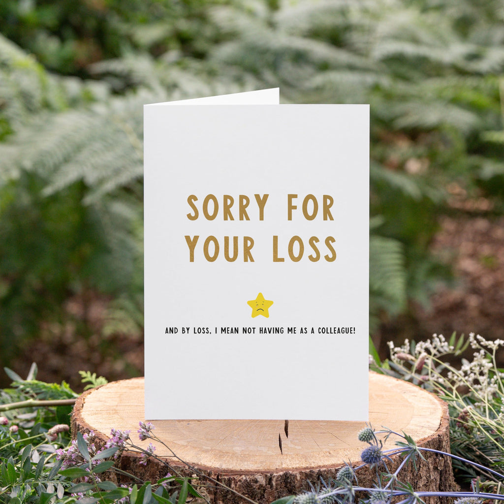 Manta Makes Leaving card goodbye good luck card, retirement new job card to go with sorry your leaving gifts for colleagues women or men