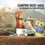 Straame Camping Gas Cartridges 227g, Portable Push-Fit Canisters, Pack of 8