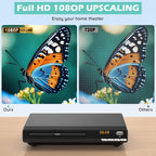DVD Players for TV with HDMI,Plays All Regions and Formats,CD Players for Home,Support 1080P Video/CD/DVD/VCD/JPEG/USB, Remote, HDMI and RCA Cables Included (2026 New Model)
