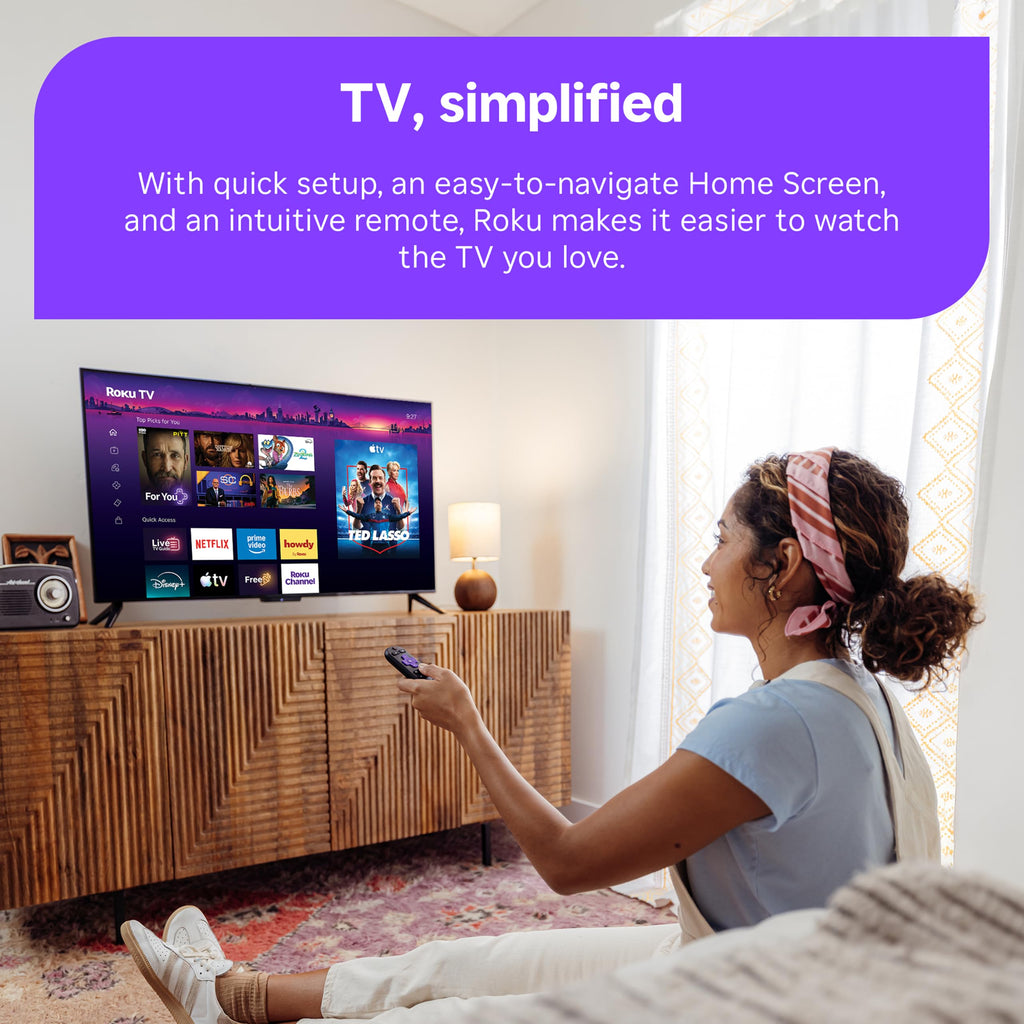 Roku 85-Inch Select Series Smart TV 2026-4K QLED TV - Roku TV