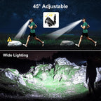 Gritin LED Head Torch, Super Bright Headlamp Headlight with 3 Modes