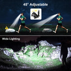 Gritin LED Head Torch, Super Bright Headlamp Headlight with 3 Modes
