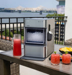 GE Profile Opal 2.0 Ultra Nugget Ice Maker with Scale Inhibiting Filter, Scoop Included, 38 lbs in 24 Hours, Pellet Ice Machine with WiFi & Smart Connected, Stone White