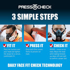 JSP FORCE 8 Half Mask Reusable Respirator with PressToCheck P3 Filters
