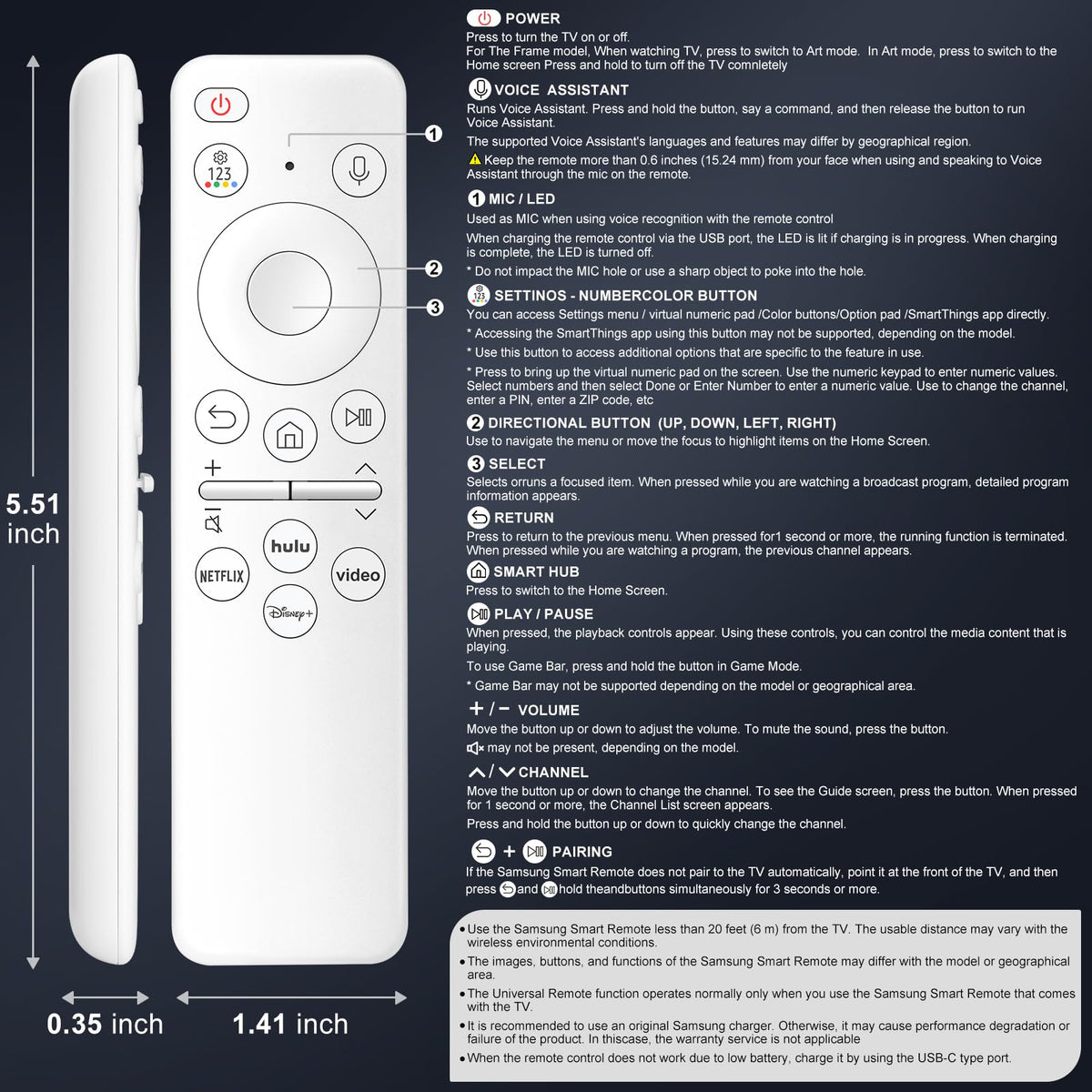 (2 Pack) Cover for Samsung Remote Silicone Protective Case Compatible with Samsung TV Remote Control Cover BN59 Series Glow in The Dark Remote Skin Sleeve