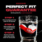 SAFEJAWZ Mouth Guard, Adult & Junior Dual Layer Gum Shield with Case