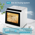 EUHOMY Countertop Dishwasher Portable, 6 Programs with 40 dB, No Hookup