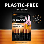 DURACELL Plus 9V Alkaline Batteries (2 Pack) 6LR61