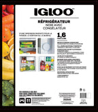 Igloo 2.6 Cu.Ft Mini Fridge with Freezer- Single Door Compact Refrigerator with Glass Shelves for Homes, Dorms & Offices- Keep Snacks, Drinks & Frozen Foods Cool with Temperature Control Fridge- White