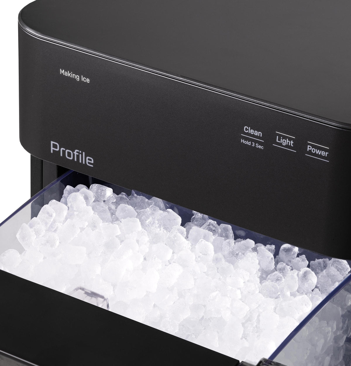 GE Profile Opal 2.0 Ultra Nugget Ice Maker with Scale Inhibiting Filter, Scoop Included, 38 lbs in 24 Hours, Pellet Ice Machine with WiFi & Smart Connected, Stone White