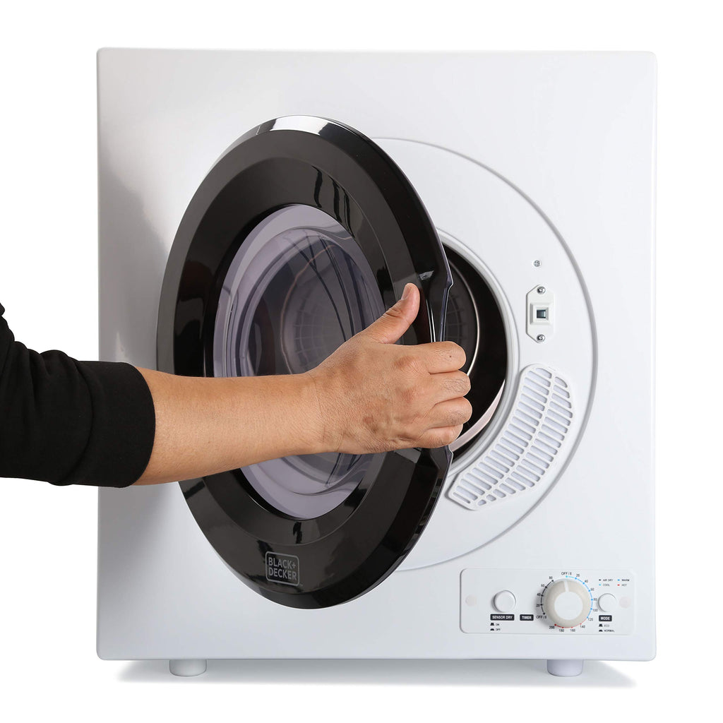 BLACK+DECKER 2.65 Cu. Ft. Portable Dryer, 8.8 lb. Capacity, BCED26, White
